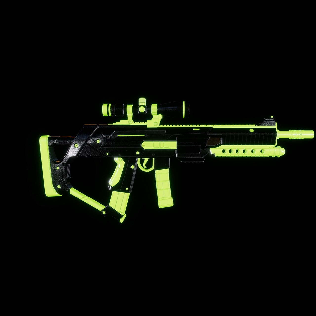 Cybercore-X Assault Rifle - Biohazard