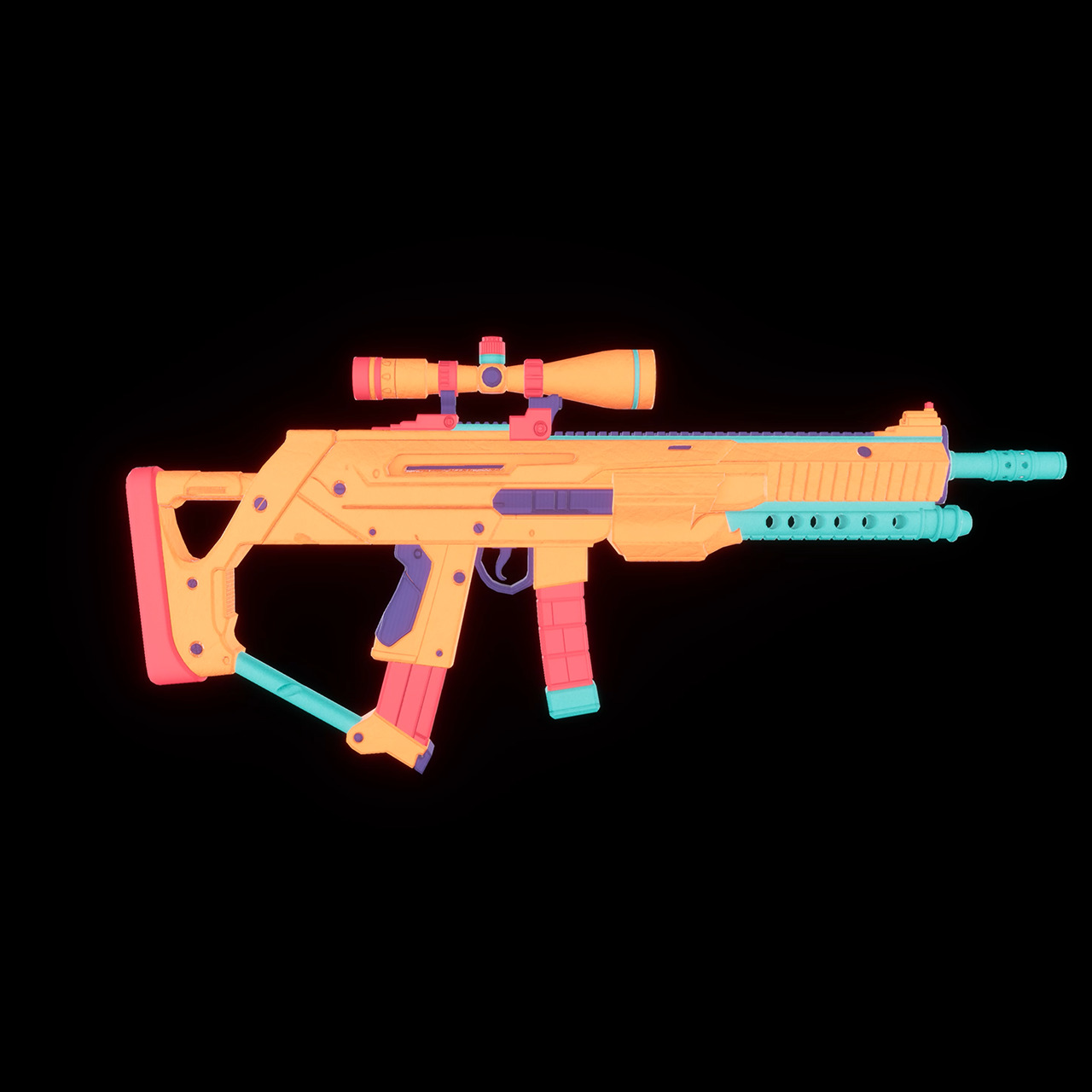 Cybercore-X Assault Rifle - Cray-Z