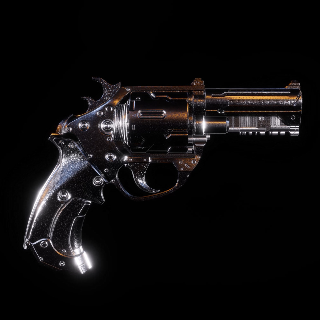 Cybercore-X Pistol - Platinum