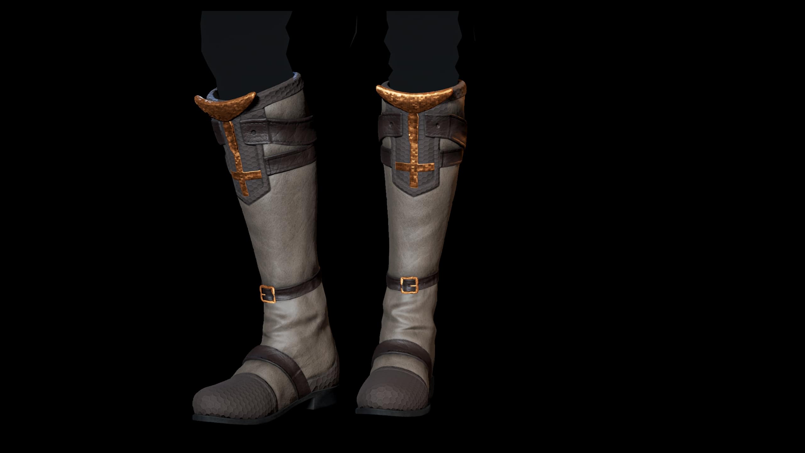 Festive Adventurer - Leather Boots