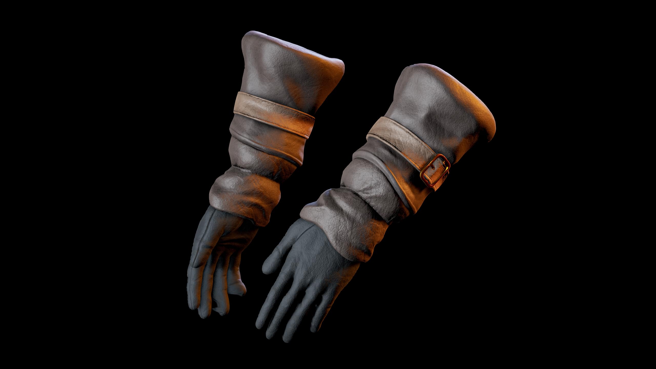 Festive Adventurer - Leather Gloves