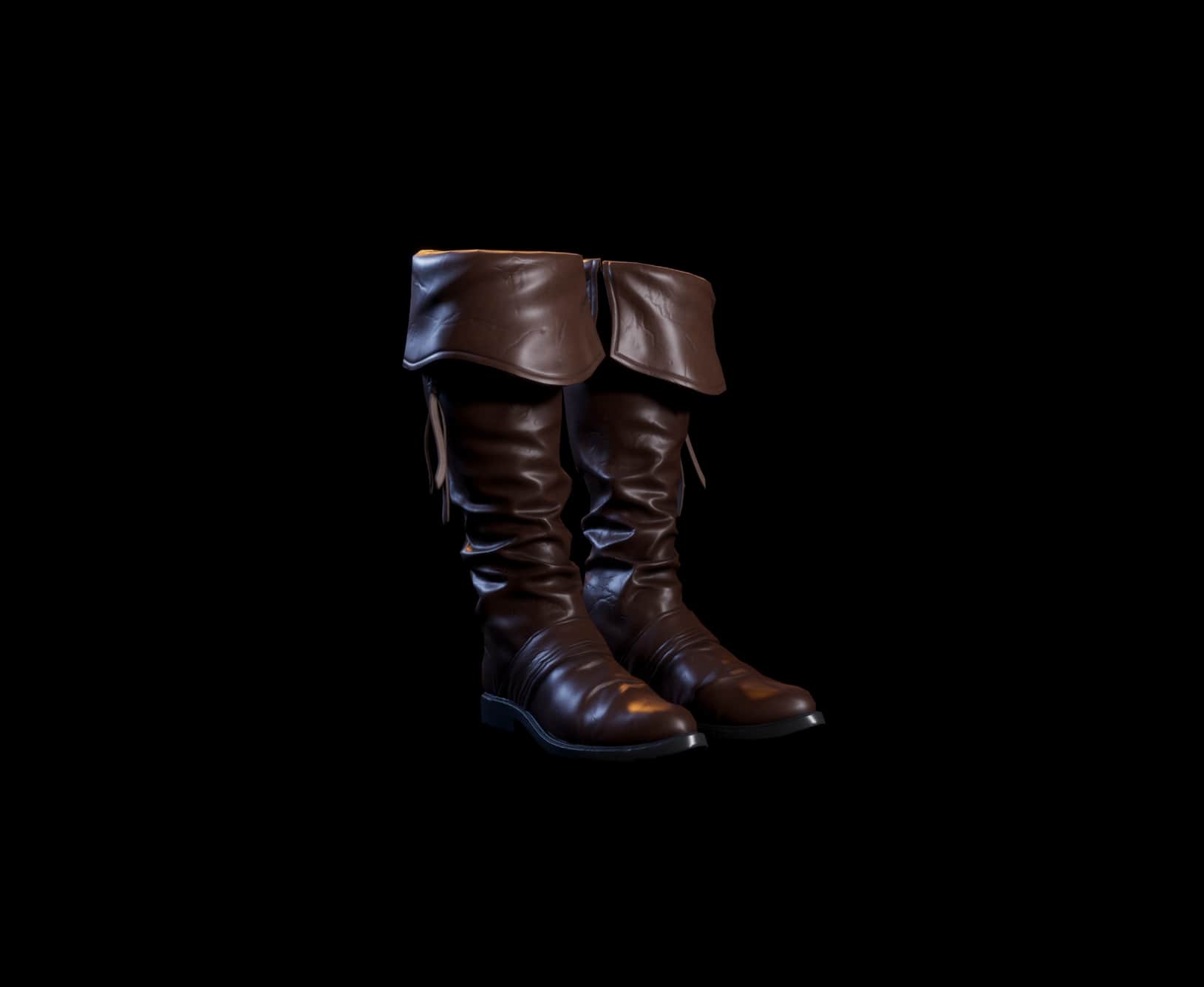 Jolly Roger Cavalier Pirate Boots